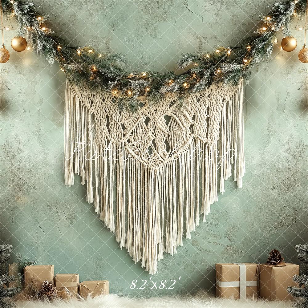 Kate Christmas Boho Macrame Garland Backdrop Designed by Patty Roberts