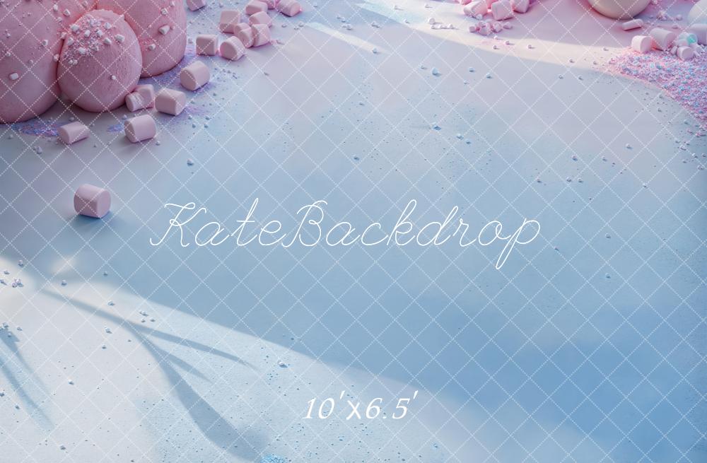 Kate Cake Smash Pink Marshmallow Floor Backdrop Designed by Emetselch