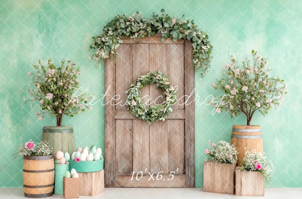 Kate Easter Floral Rustic Door Backdrop Designed by Patty Roberts