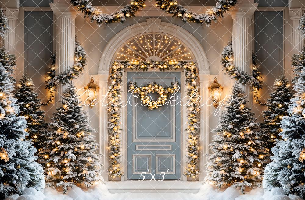 TEST Kate Christmas Tree Arch Door Column Backdrop Designed by Emetselch