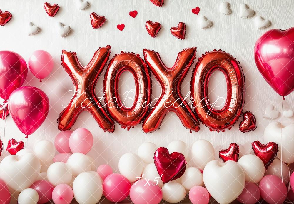 Kate Valentine's XOXO Balloons Backdrop Designed by Patty Roberts