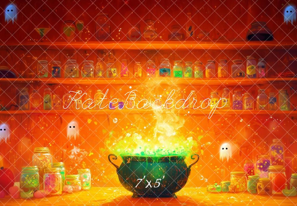 Halloween Potion Cauldron Foto Achtergrond Designed by Patty Roberts