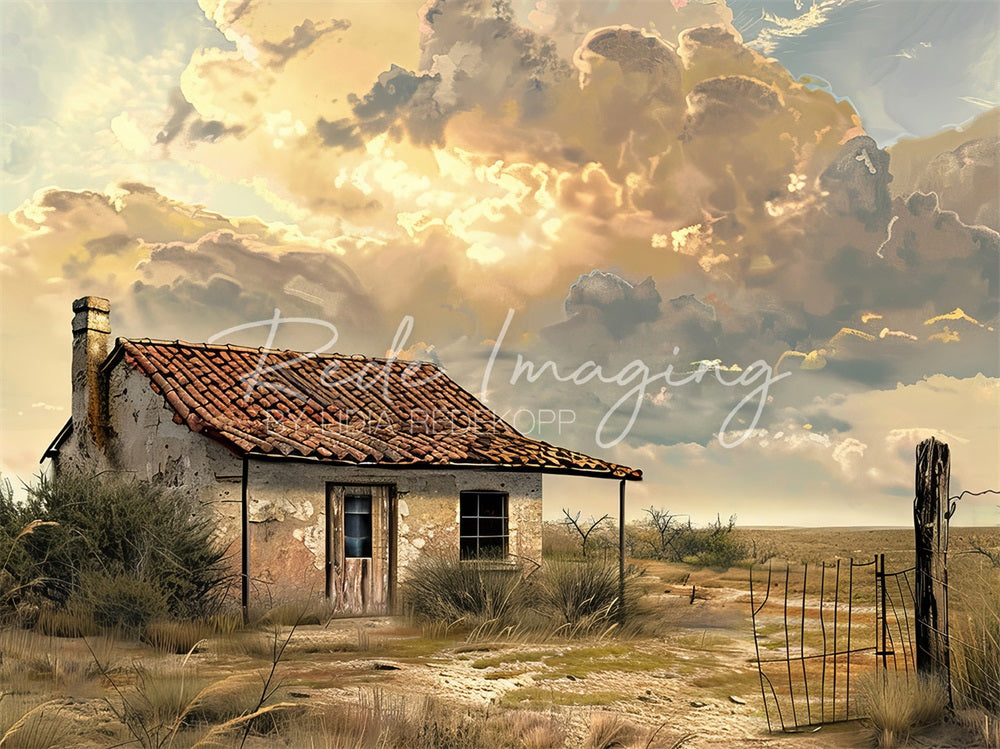 Kate Wild West Desert Abandoned House Backdrop Designed by Lidia Redekopp