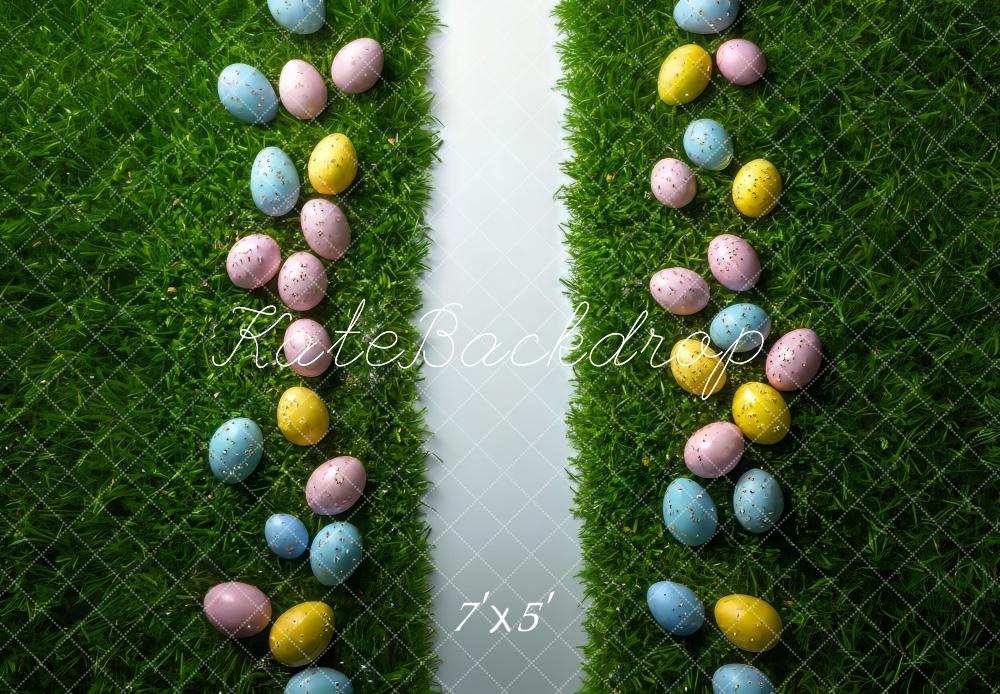 Kate Easter Egg Green Grass Floor Backdrop Designed by Mini MakeBelieve