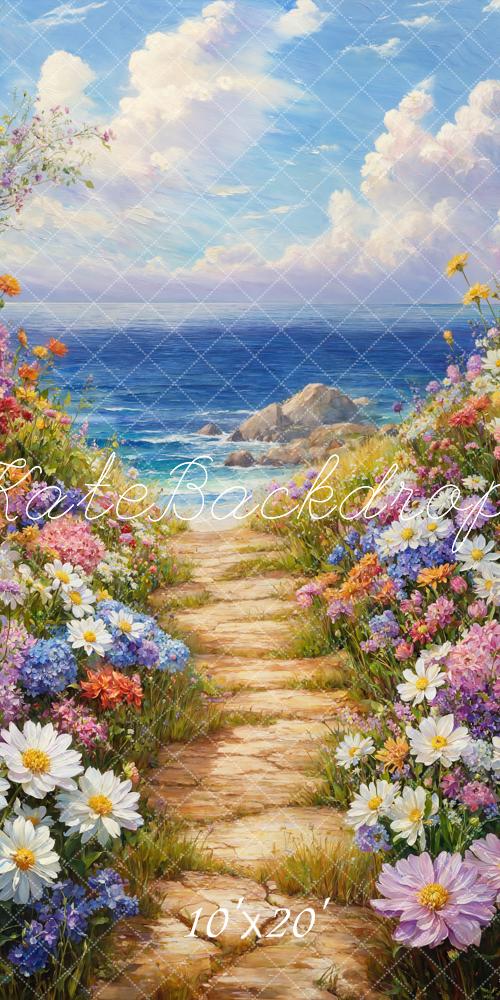 Fondo Oceánico Floral de Primavera Diseñado por Emetselch