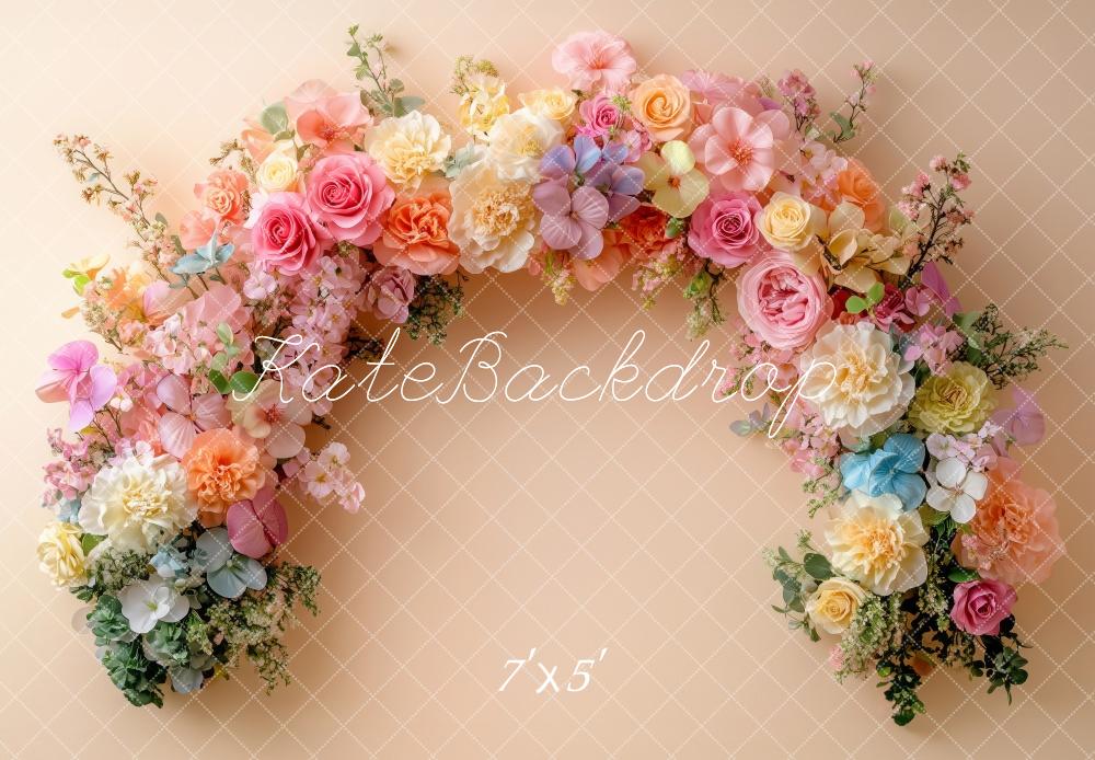 Spring Flower Arch Pastel Foto Achtergrond Designed by Patty Roberts