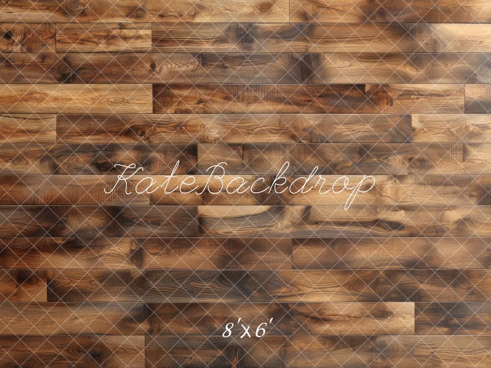 Kate Brown Retro Wood Floor Backdrop Designed by Mini MakeBelieve