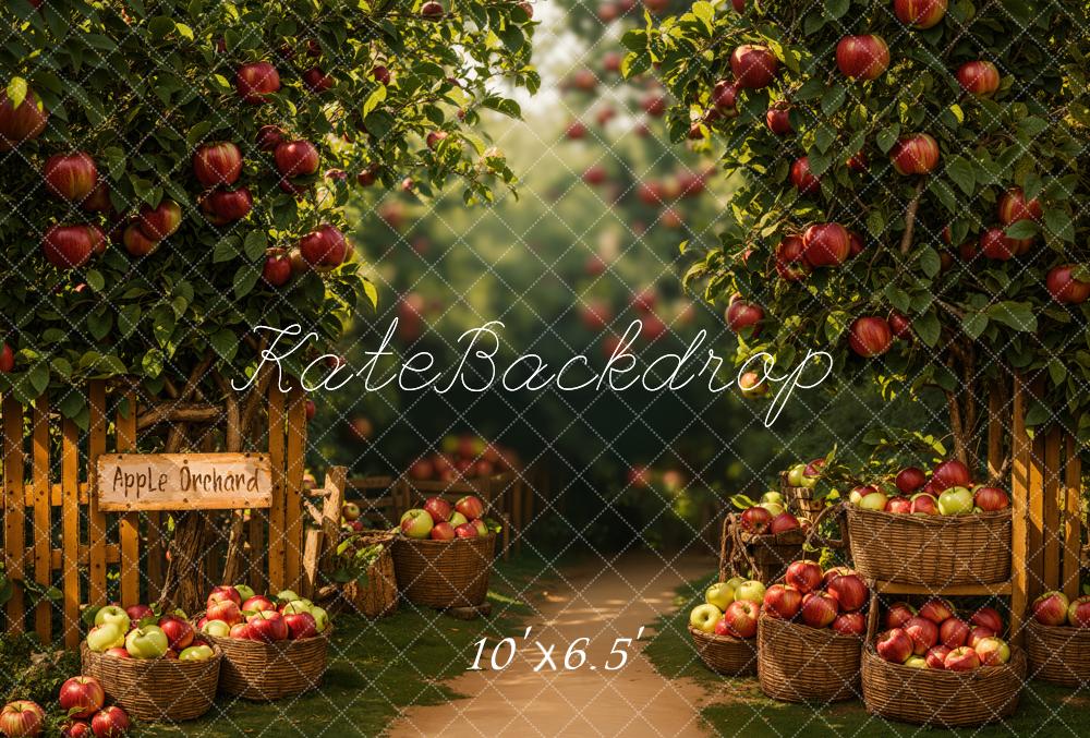 Fall Apple Orchard Foto Achtergrond Designed by Emetselch