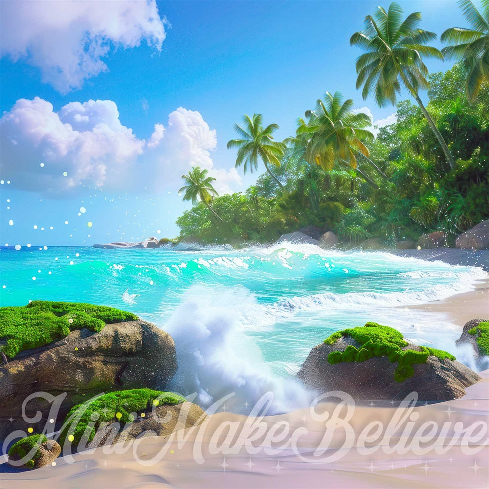 Kate Summer Dreamy Sea Beach Island Backdrop Designed by Mini MakeBelieve