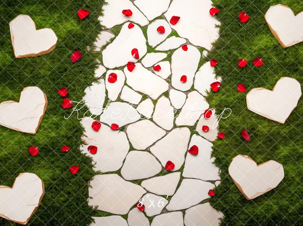 Valentine Stone Petals Path Floor Backdrop Designed by Patty Roberts