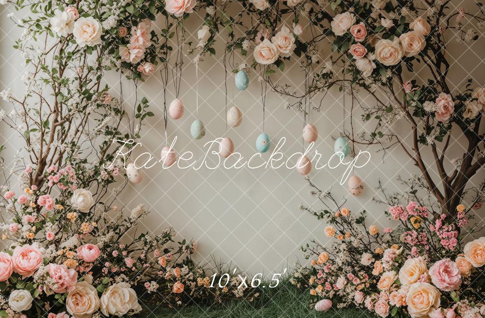 Kate Easter Floral Arch Egg Backdrop Designed by Emetselch