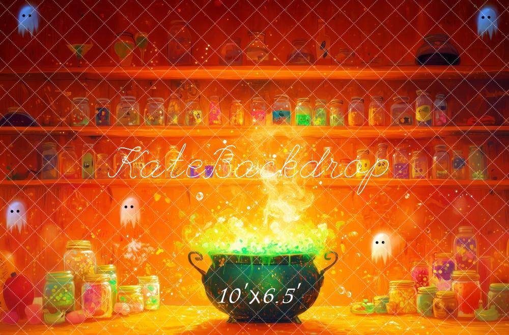 Halloween Potion Cauldron Foto Achtergrond Designed by Patty Roberts