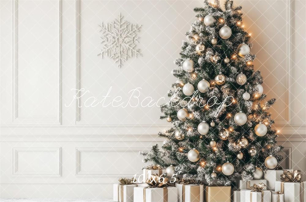 Kate Christmas Tree Ornaments Retro Wall Backdrop Designed by Lidia Redekopp