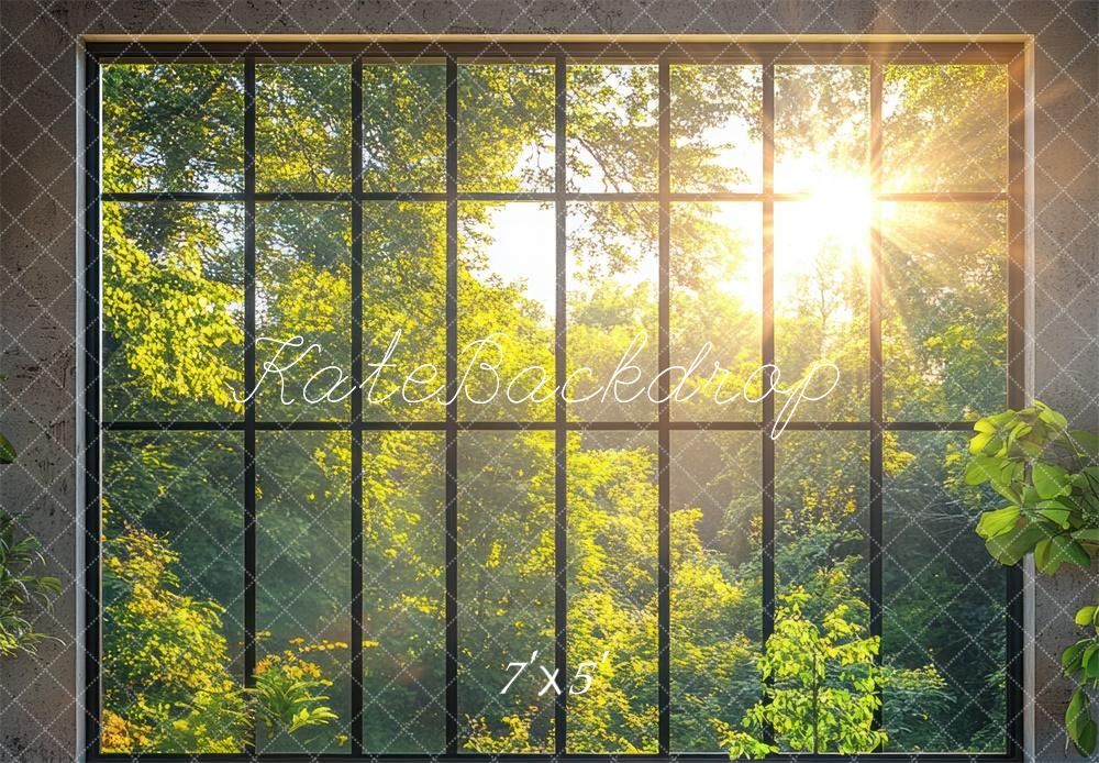 Kate Sunlit Forest Window Backdrop Designed by Mini MakeBelieve