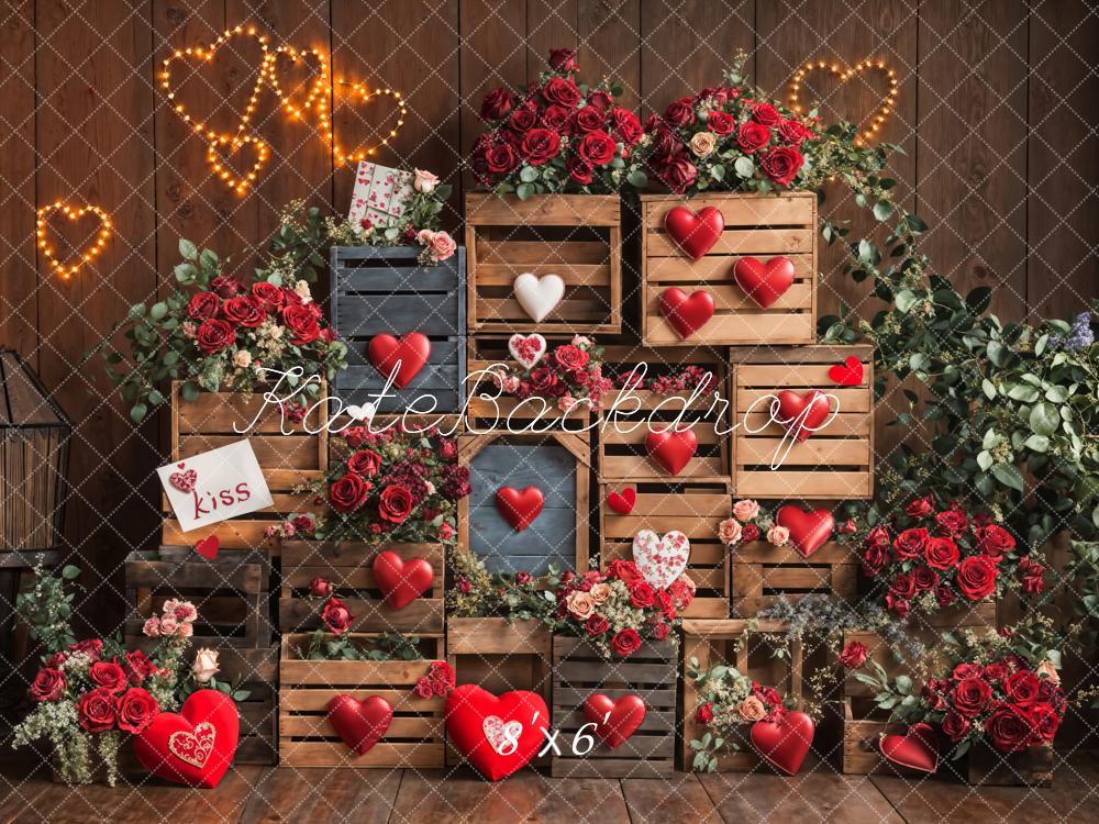 Kate Valentine's Day Heart Backdrop Designed by Emetselch