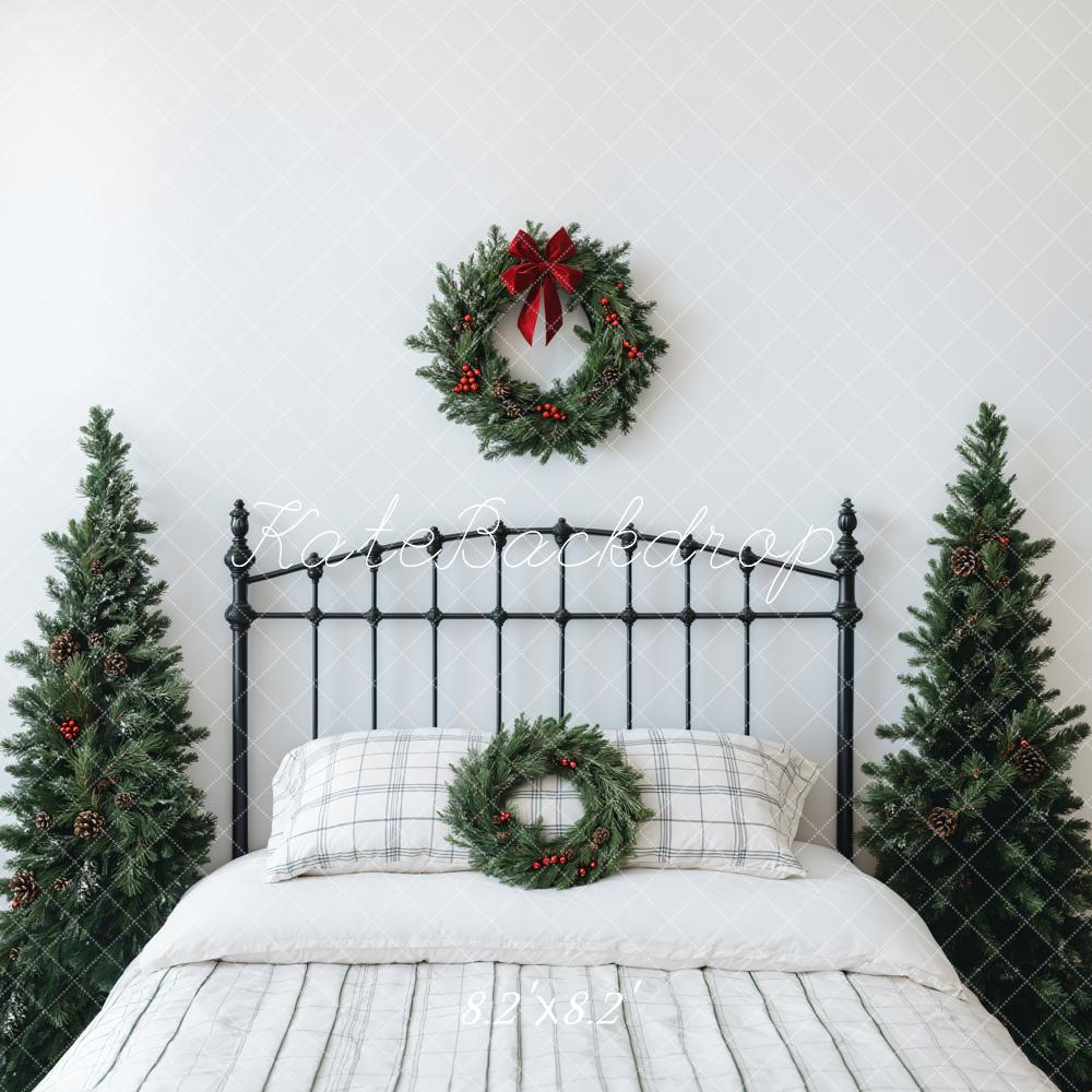 Kate Christmas Headboard Bedroom Wreath Backdrop Designed by Emetselch