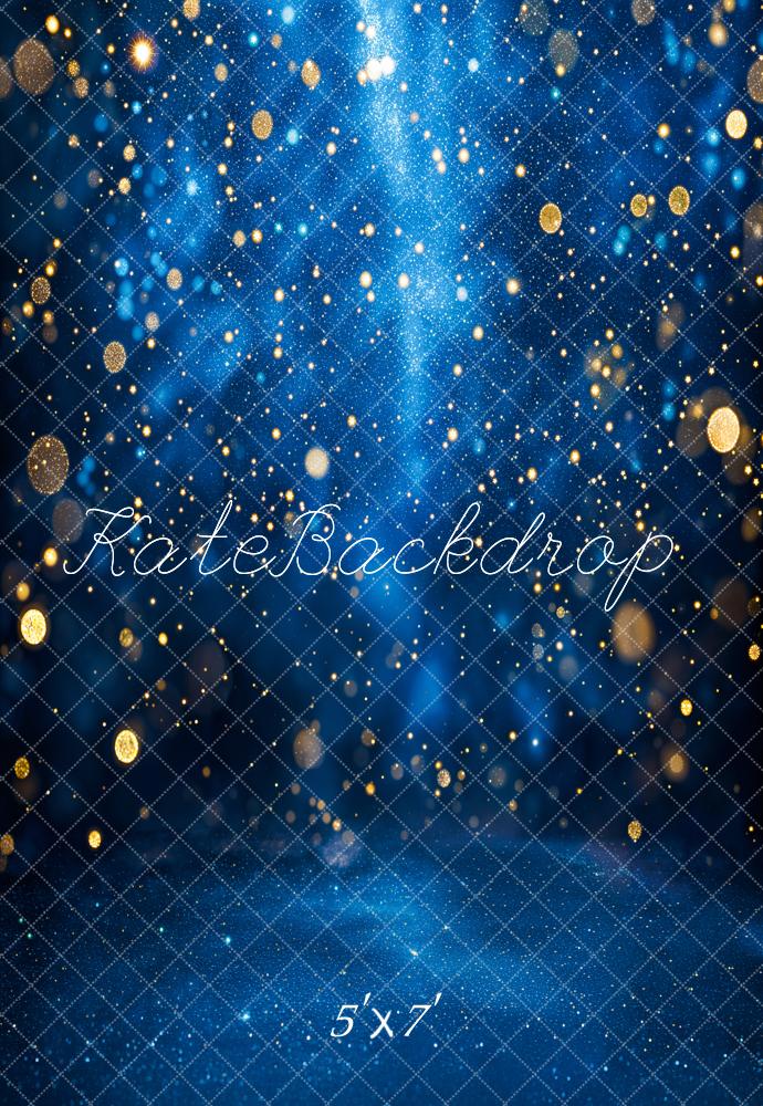 Blue Bokeh Glitter Foto Achtergrond Designed by Emetselch