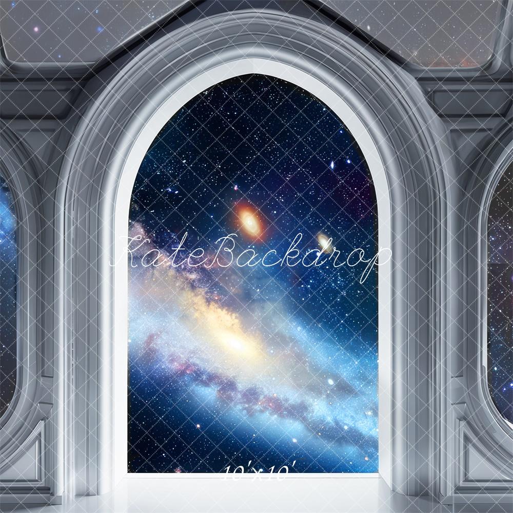 Fondo de Ventana Arqueada Espacial Galáctica Diseñado por Mini MakeBelieve