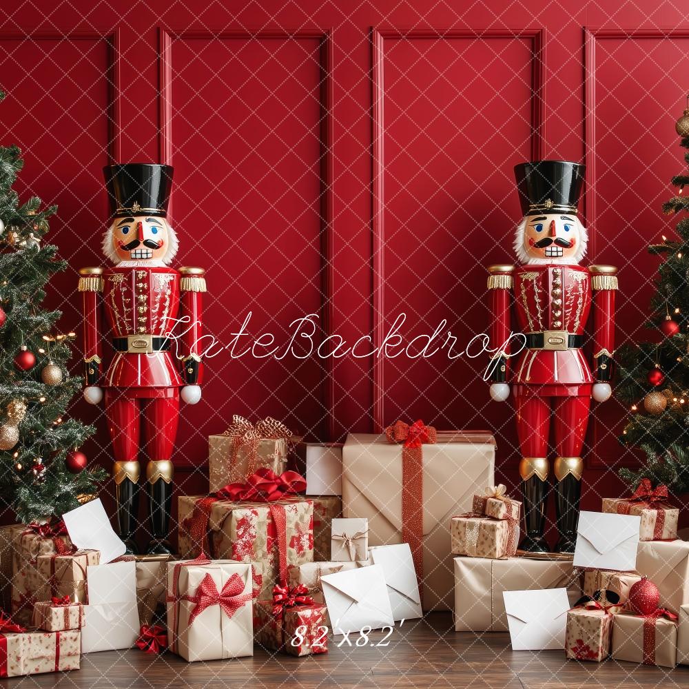 Kate Christmas Tree Nutcracker Gifts Backdrop Designed by Patty Roberts