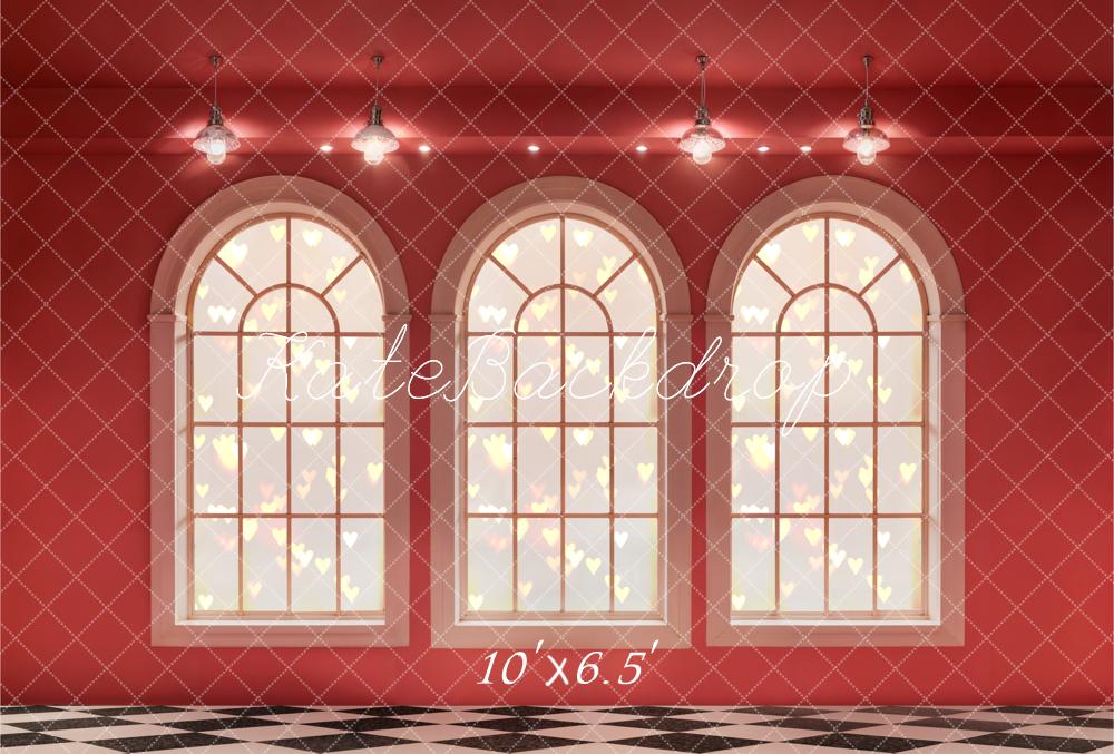 Kate Valentine Romantic Arched Window Backdrop Designed by Emetselch