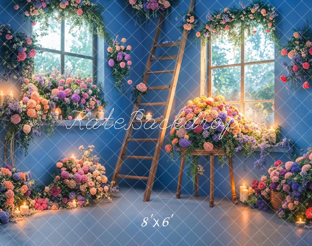 Kate Spring Indoor Flower Ladder Backdrop Designed by Emetselch