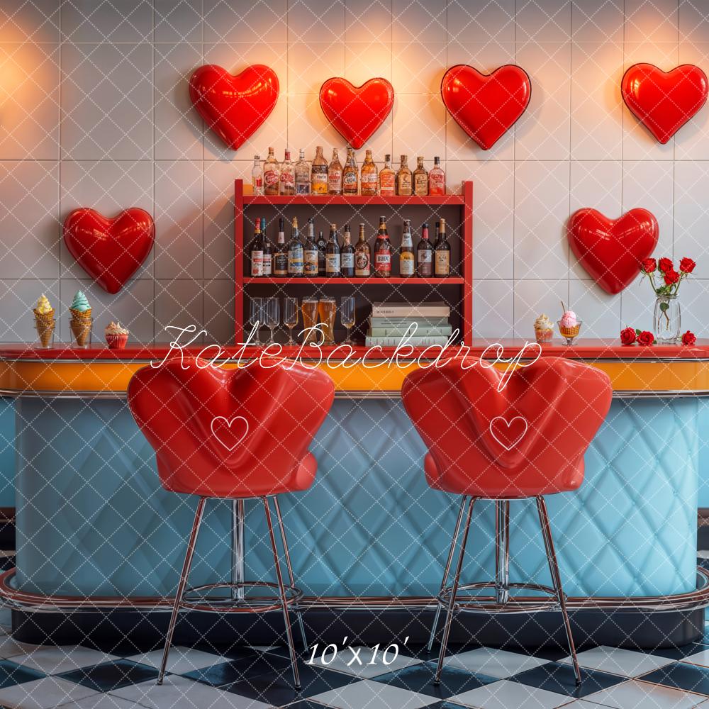 Bar Retro Heart Backdrop Designed by Emetselch