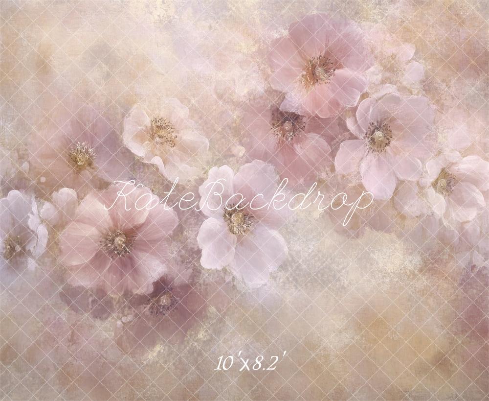 Kate Fine Art Floral Soft Pink Backdrop Designed by Lidia Redekopp