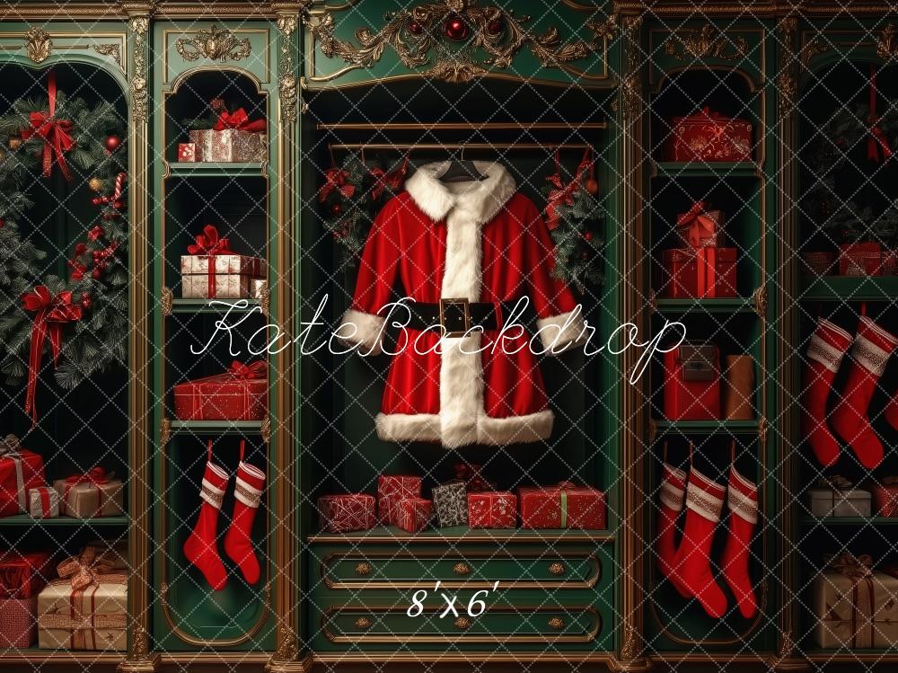 Kate Christmas Santa Coat Cabinet Backdrop Designed by Patty Roberts