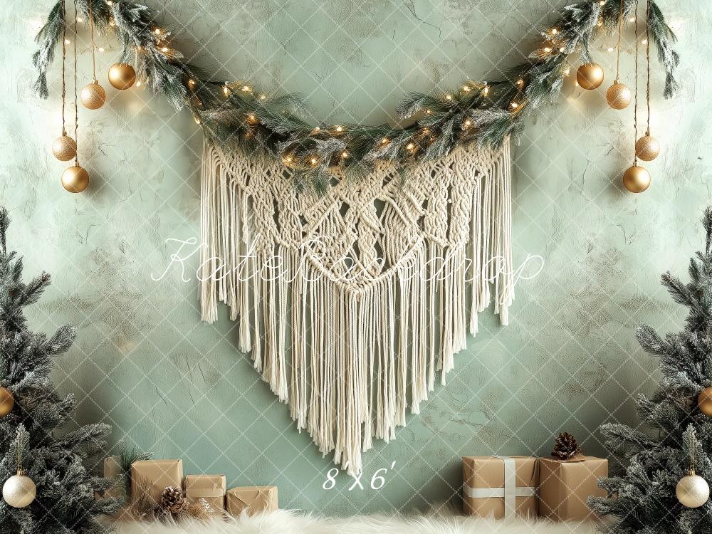 Kate Christmas Boho Macrame Garland Backdrop Designed by Patty Roberts