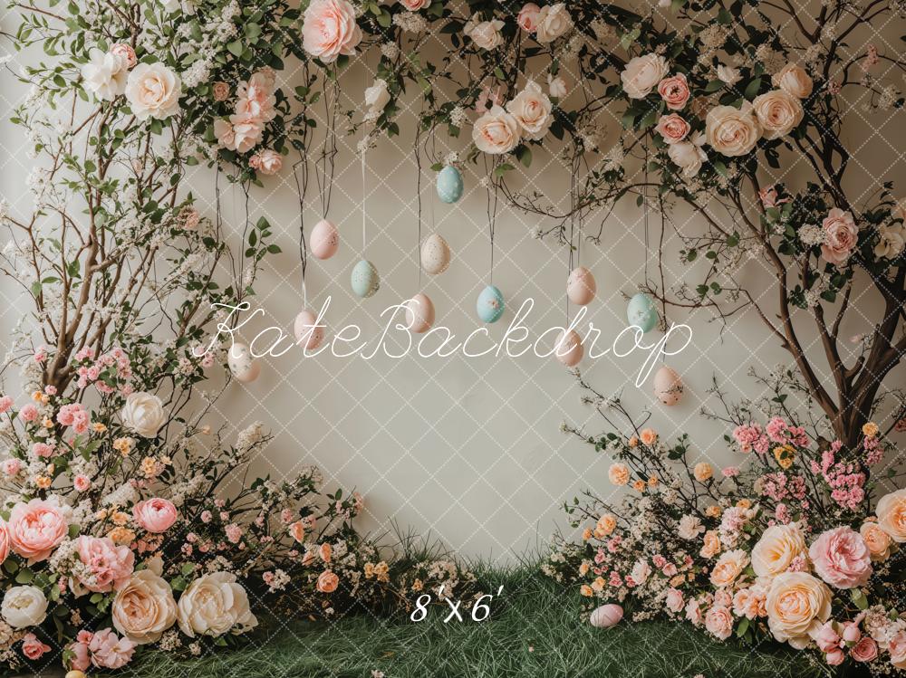 Kate Easter Floral Arch Egg Backdrop Designed by Emetselch