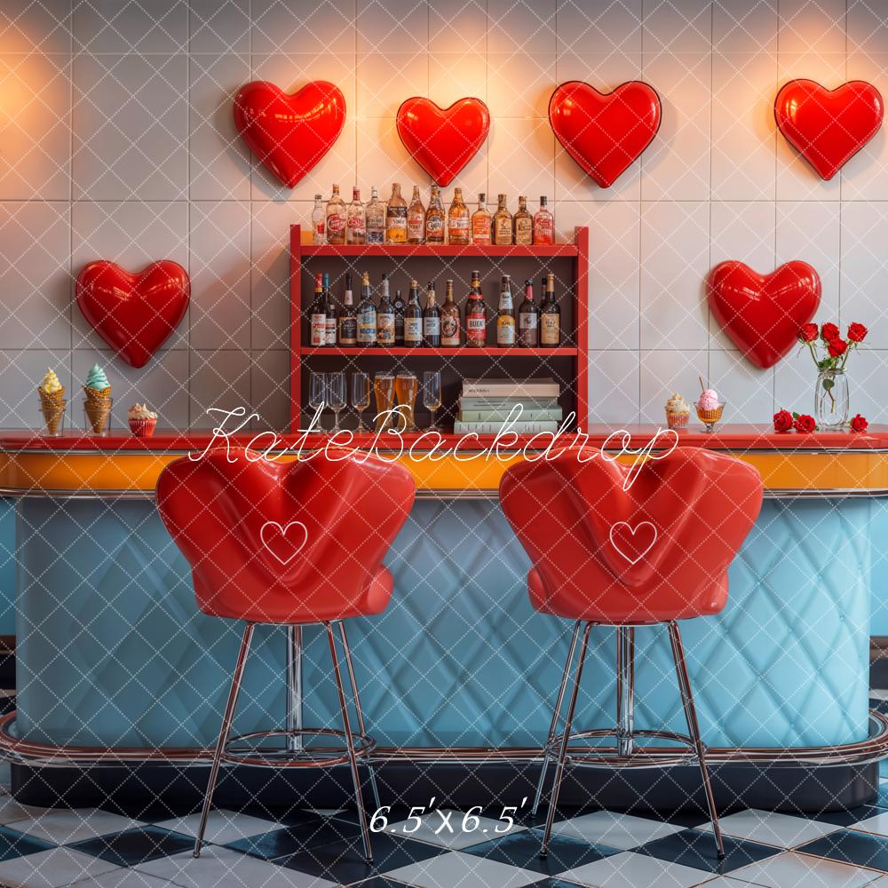 Bar Retro Heart Backdrop Designed by Emetselch