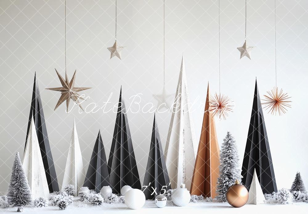 Kate Modern Christmas Trees Backdrop Designed by Patty Roberts