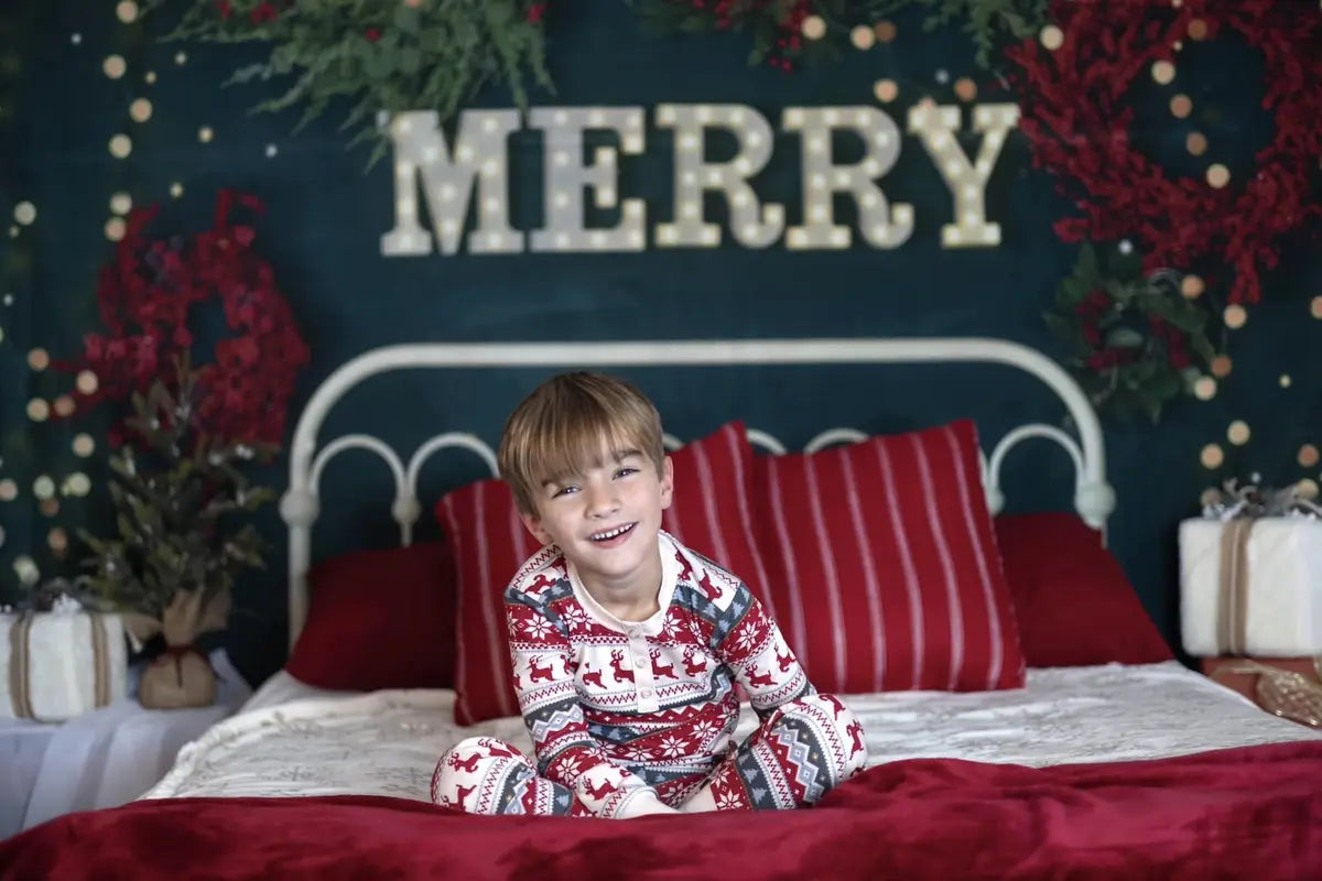 Kate Merry Christmas Backdrop Sparkle Headboard Designed By Mandy Ringe Photography