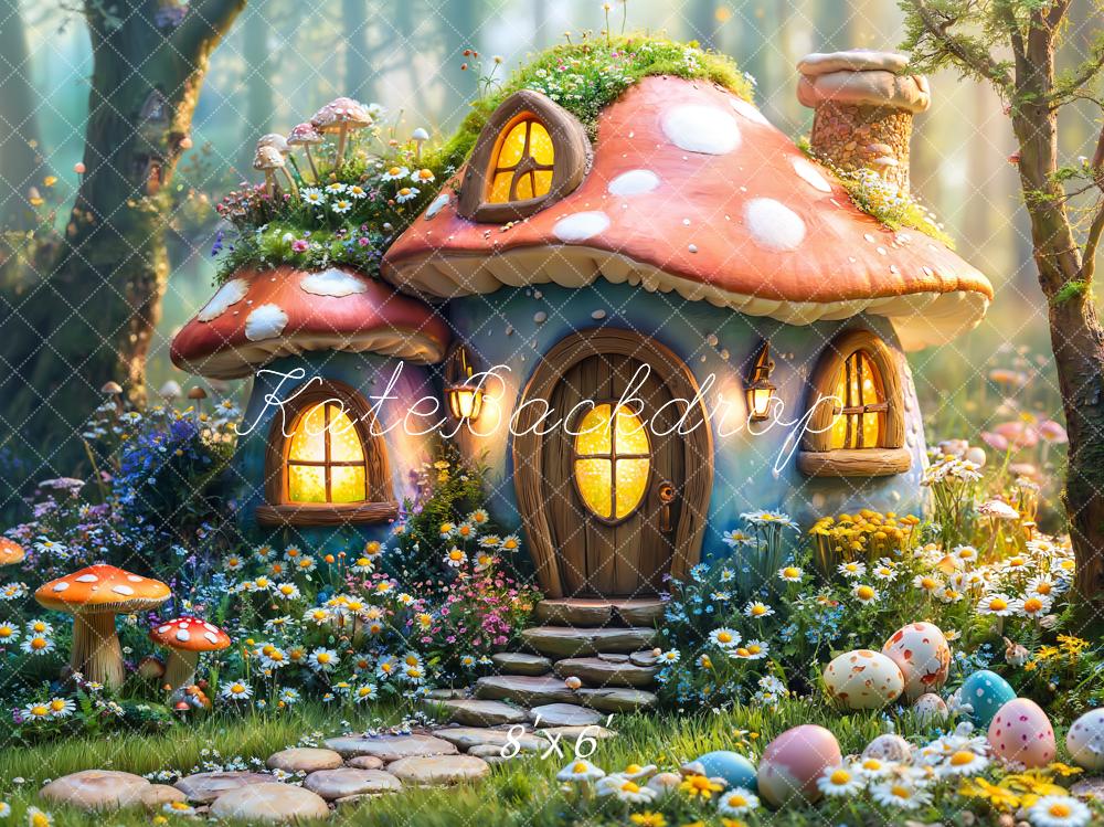 TEST Kate Easter Fairy Mushroom House Forest Backdrop Designed by Emetselch