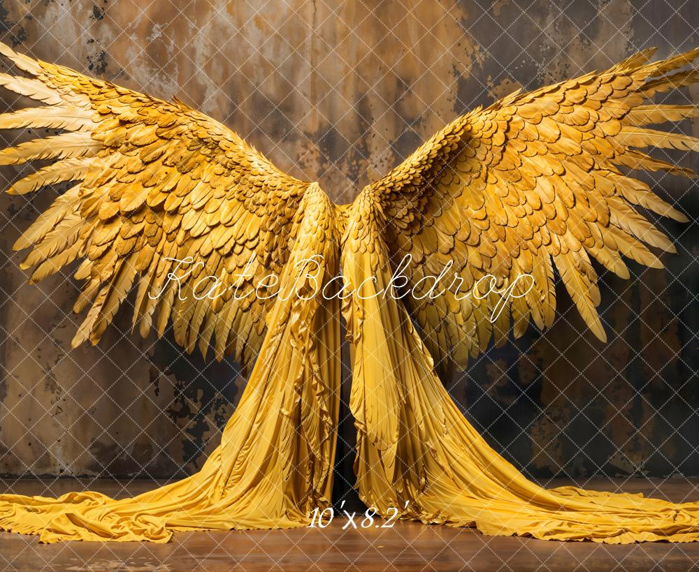 Kate Golden Angel Wings Backdrop Designed by Emetselch