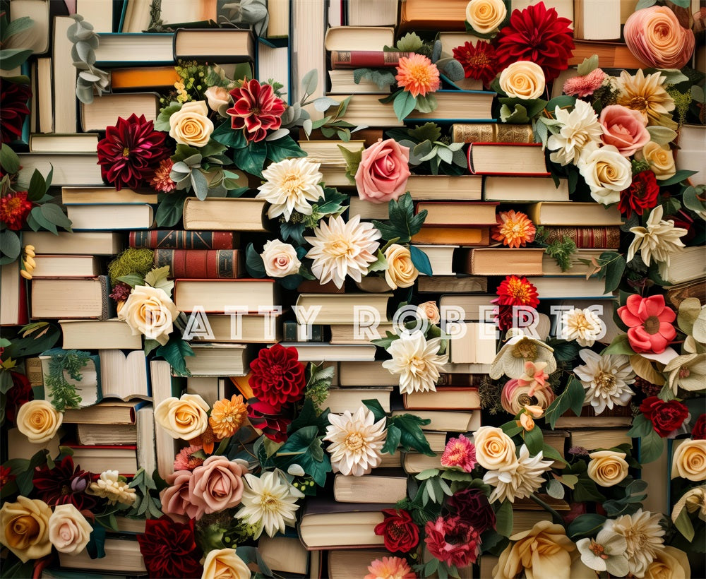 Fondo de libro de flores coloridas Fine Art diseñado por Patty Robert