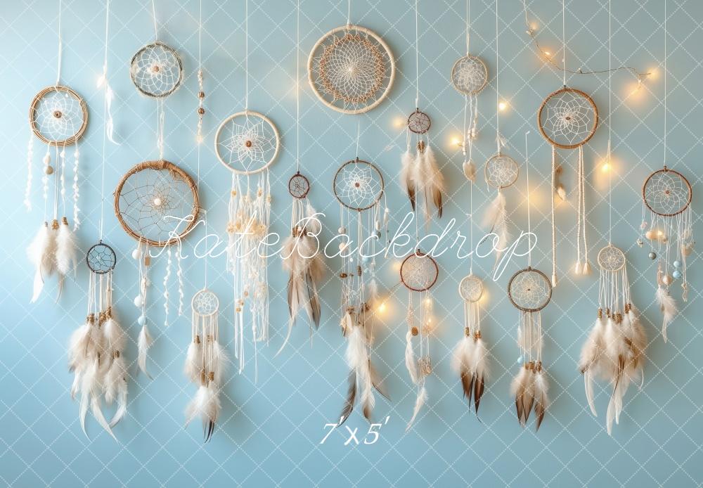 Kate Boho Dreamcatcher Lights Backdrop Designed by Patty Roberts