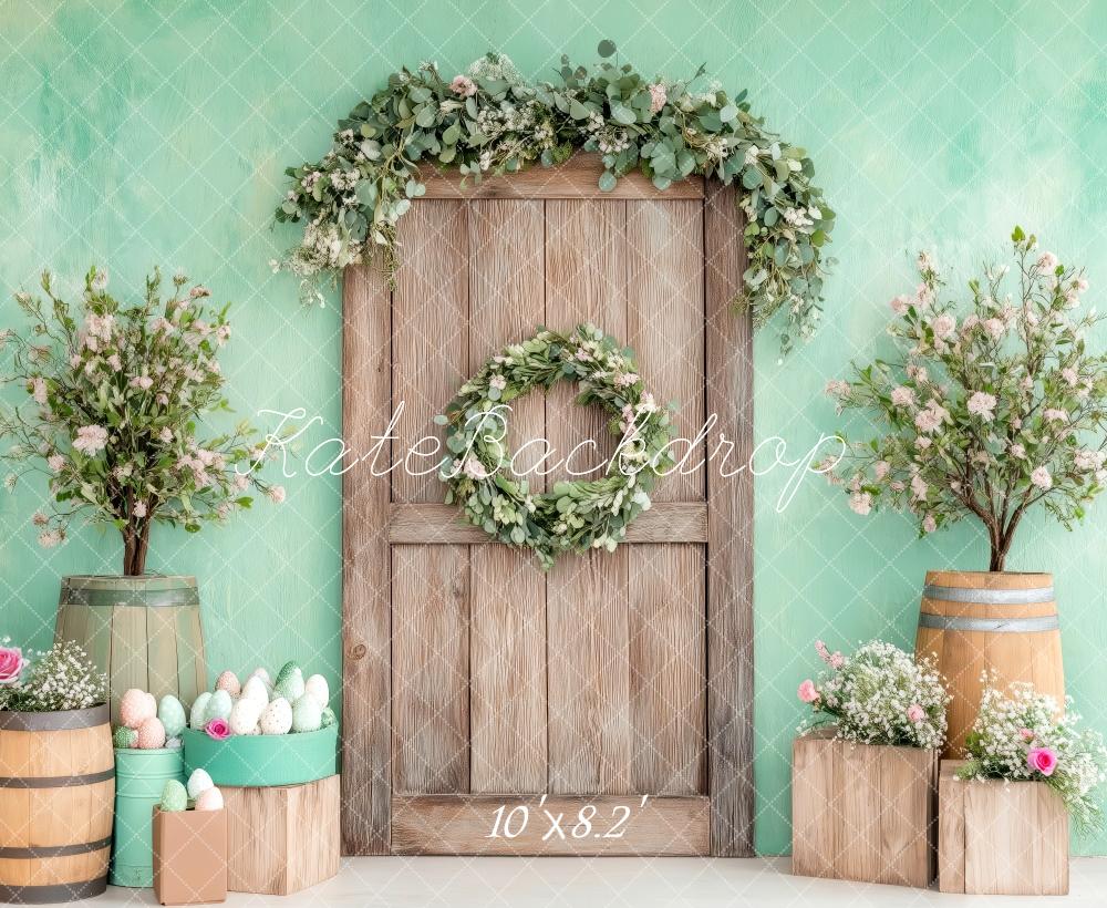 Kate Easter Floral Rustic Door Backdrop Designed by Patty Roberts