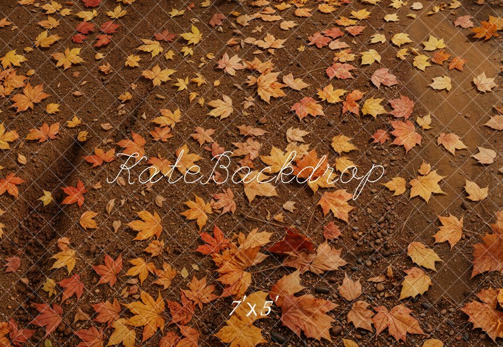 Kate Fall Maple Leaves Ground Floor Backdrop Designed by Emetselch