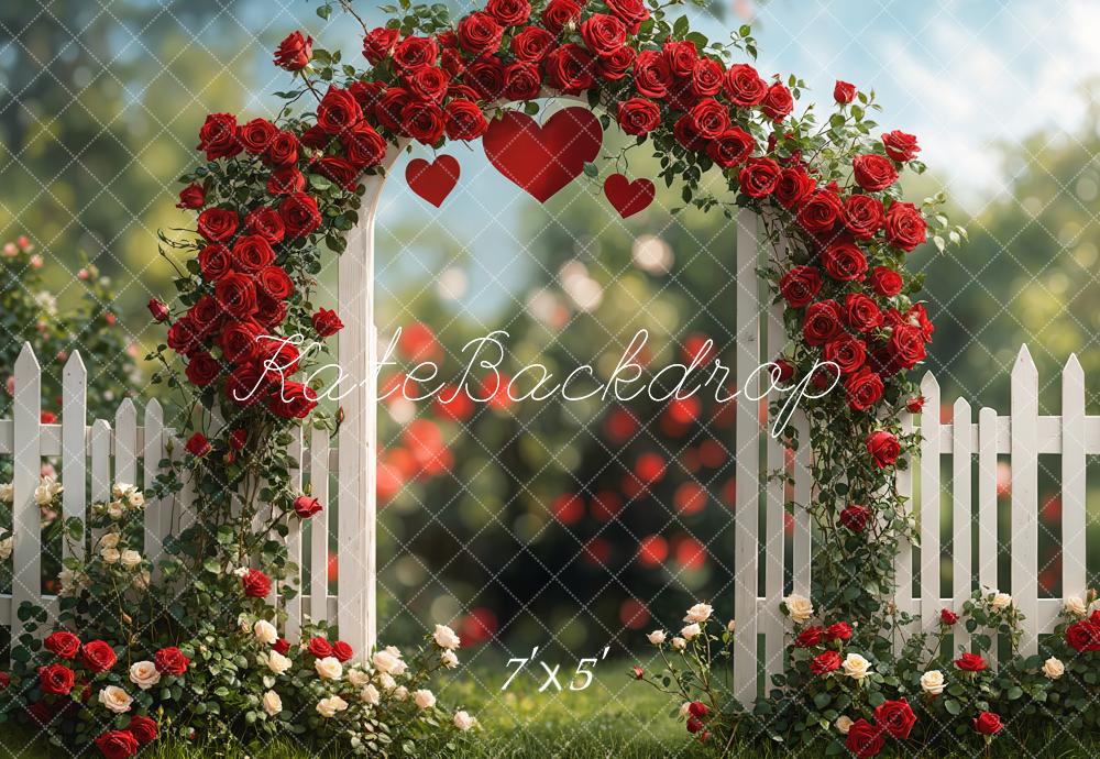 Kate Rose Arch Romantic Garden Backdrop Designed by Emetselch