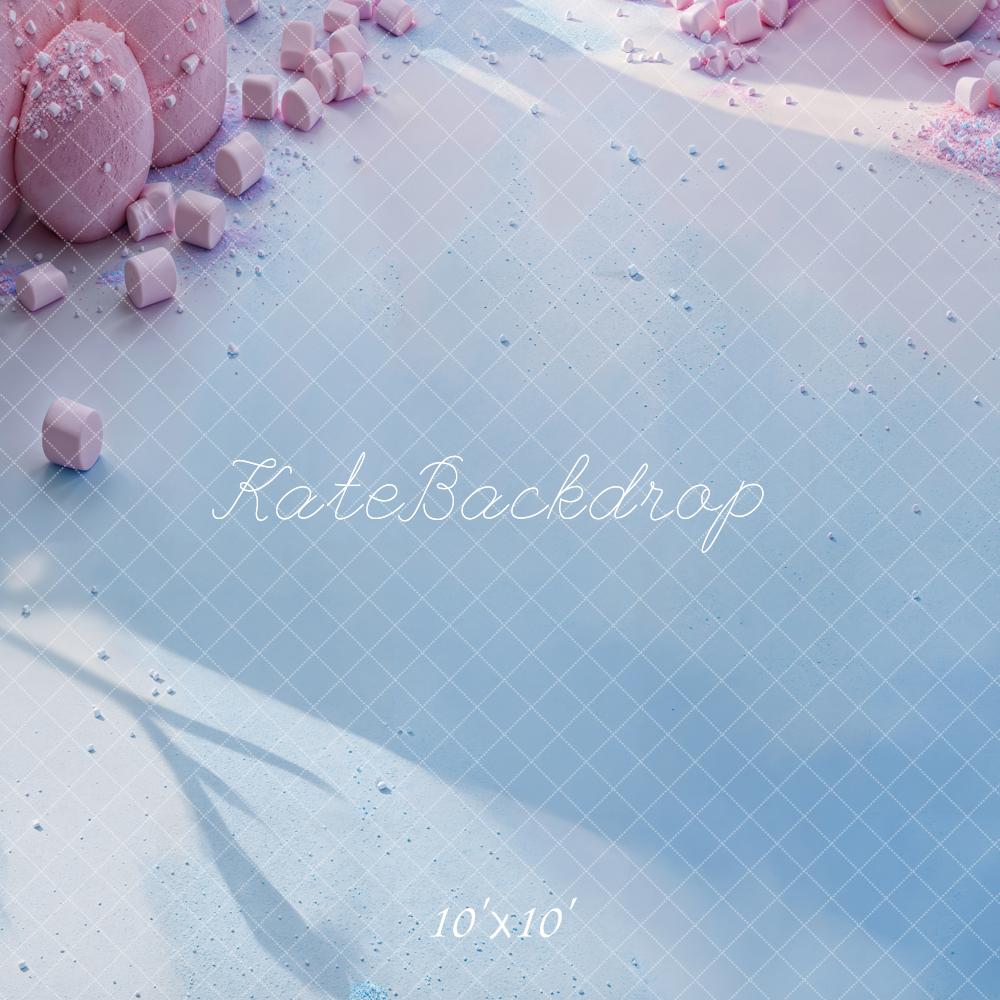 Kate Cake Smash Pink Marshmallow Floor Backdrop Designed by Emetselch