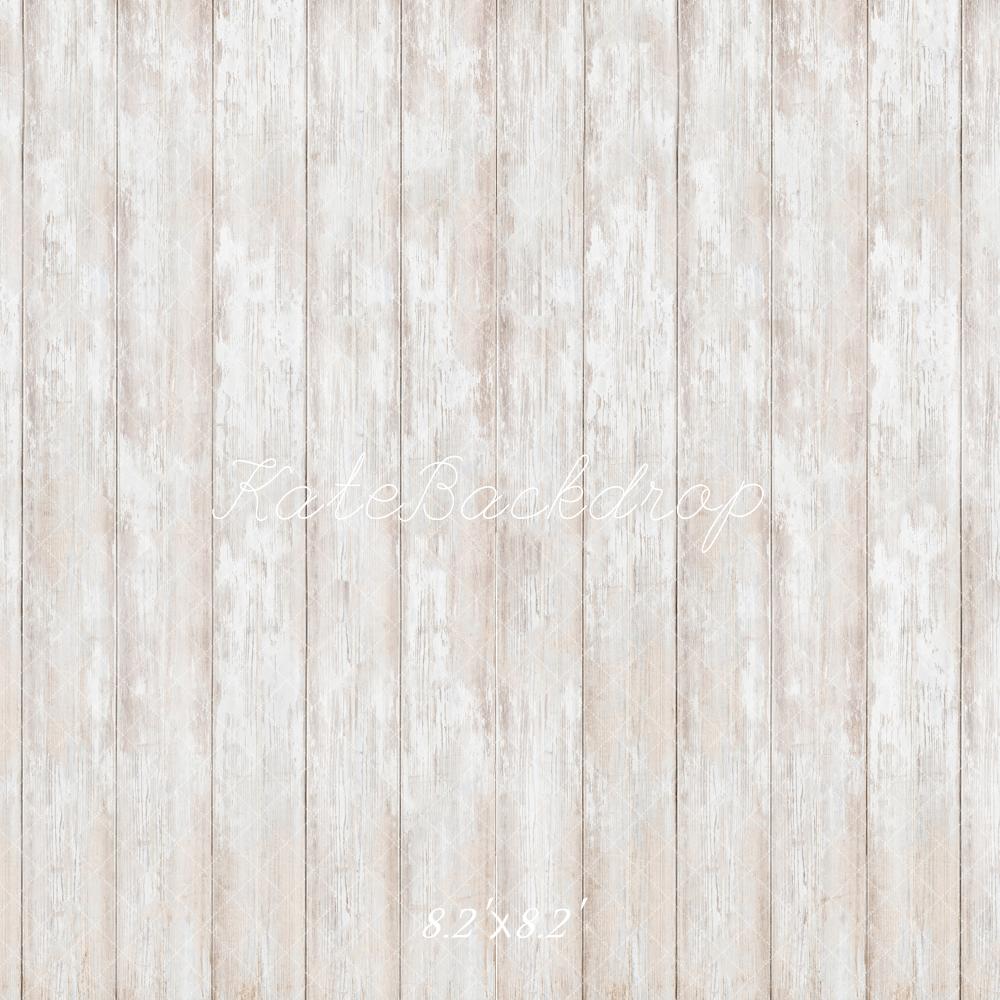 Fondo de Piso de Madera Blanca Rústica Diseñado por Kate Image