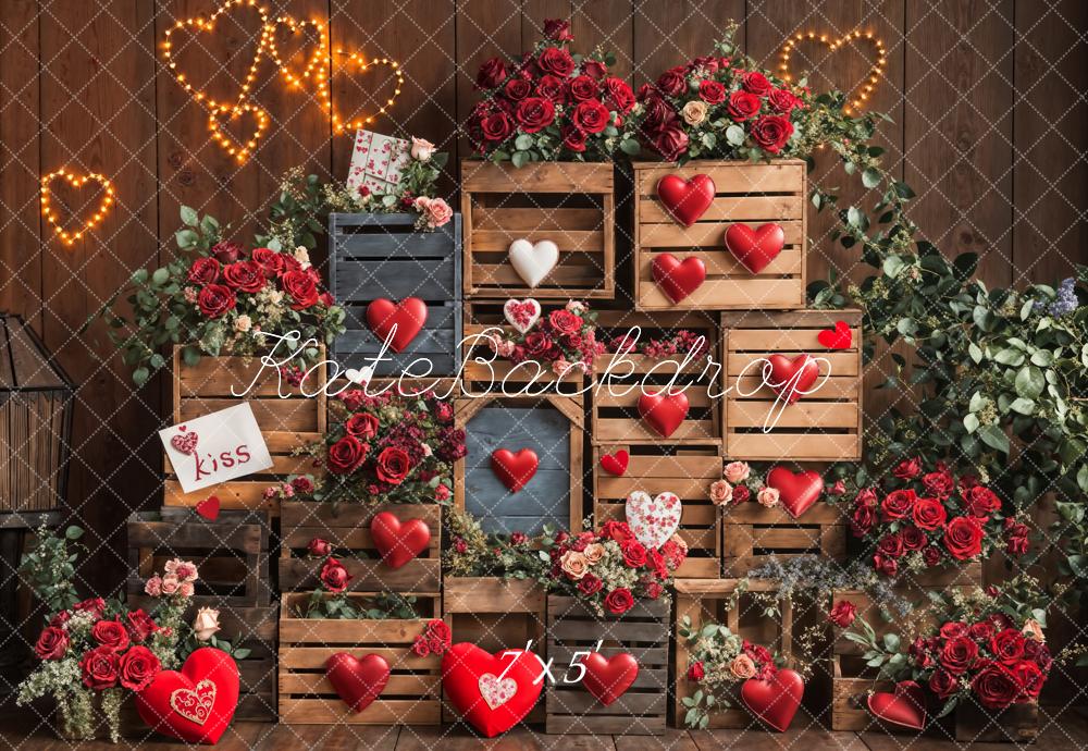 Kate Valentine's Day Heart Backdrop Designed by Emetselch