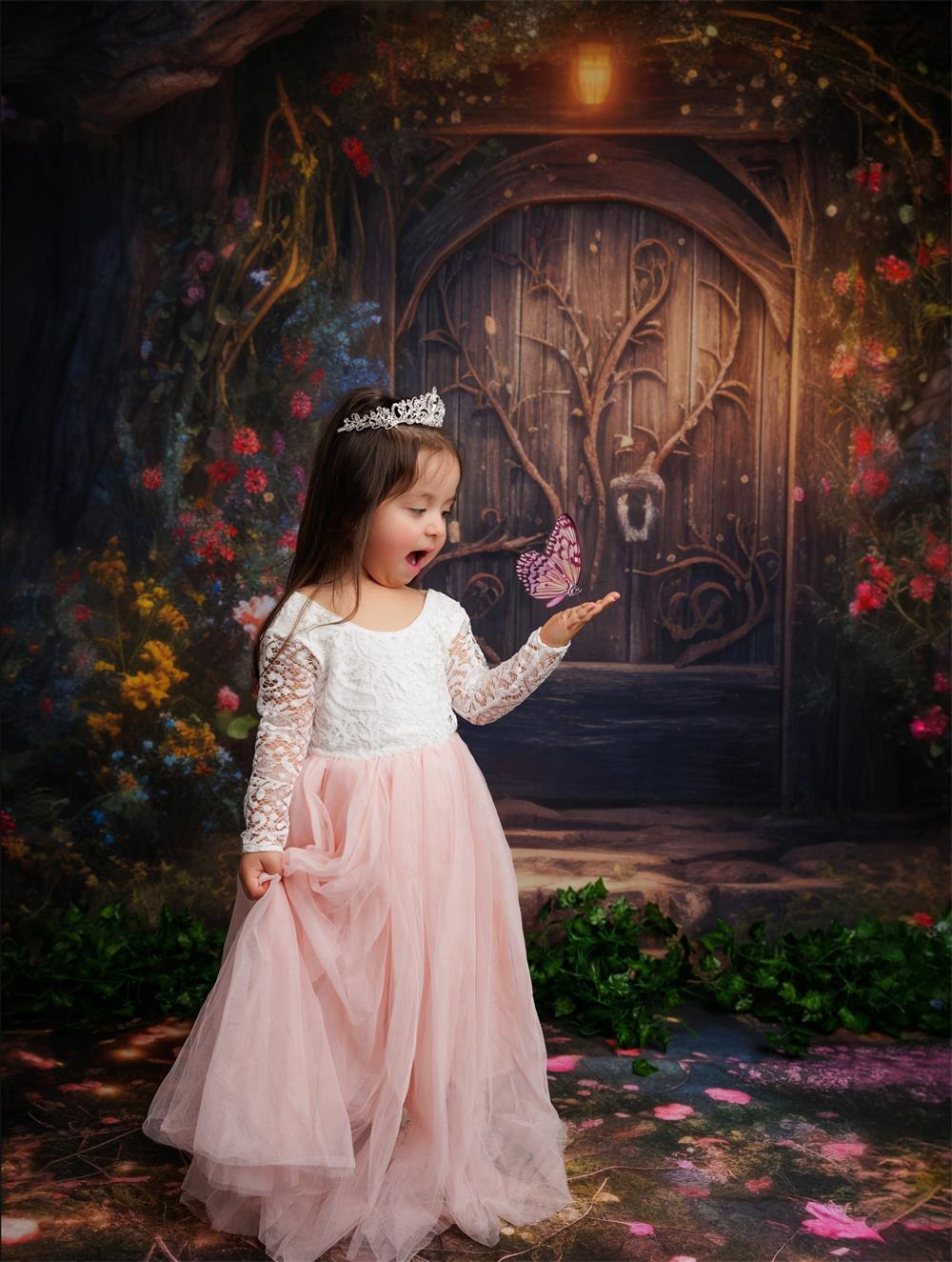 Kate Enchanted Fairy Tree House Backdrop Designed by Mandy Ringe Photography