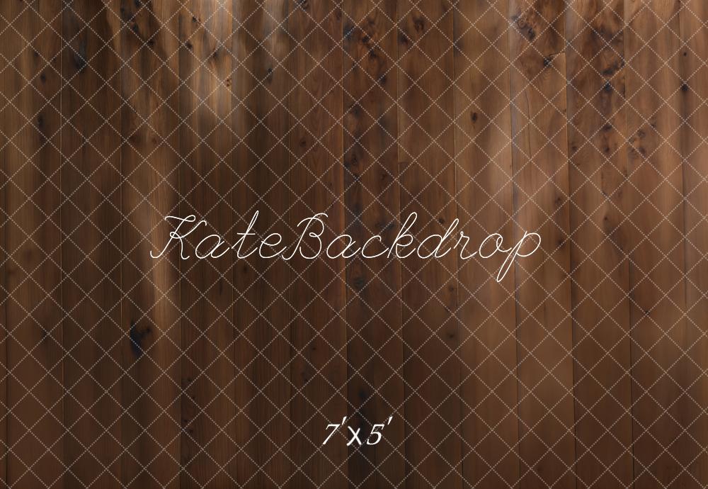 Kate Dark Brown Wooden Floor Backdrop Designed by Kate Image