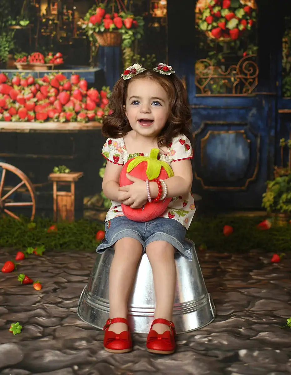 Kate Green Strawberry House Backdrop Designed by Emetselch