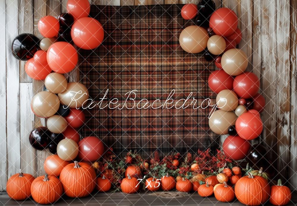 Kate Fall Pumpkin Balloon Arch Backdrop Designed by Patty Roberts