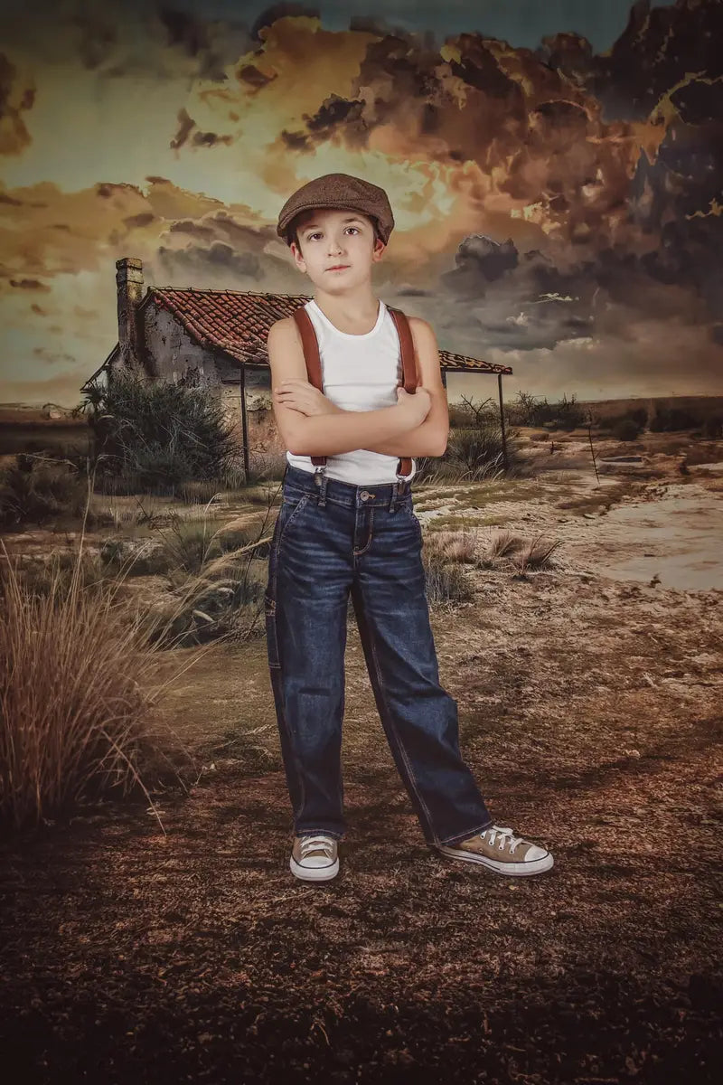 Kate Wild West Desert Abandoned House Backdrop Designed by Lidia Redekopp