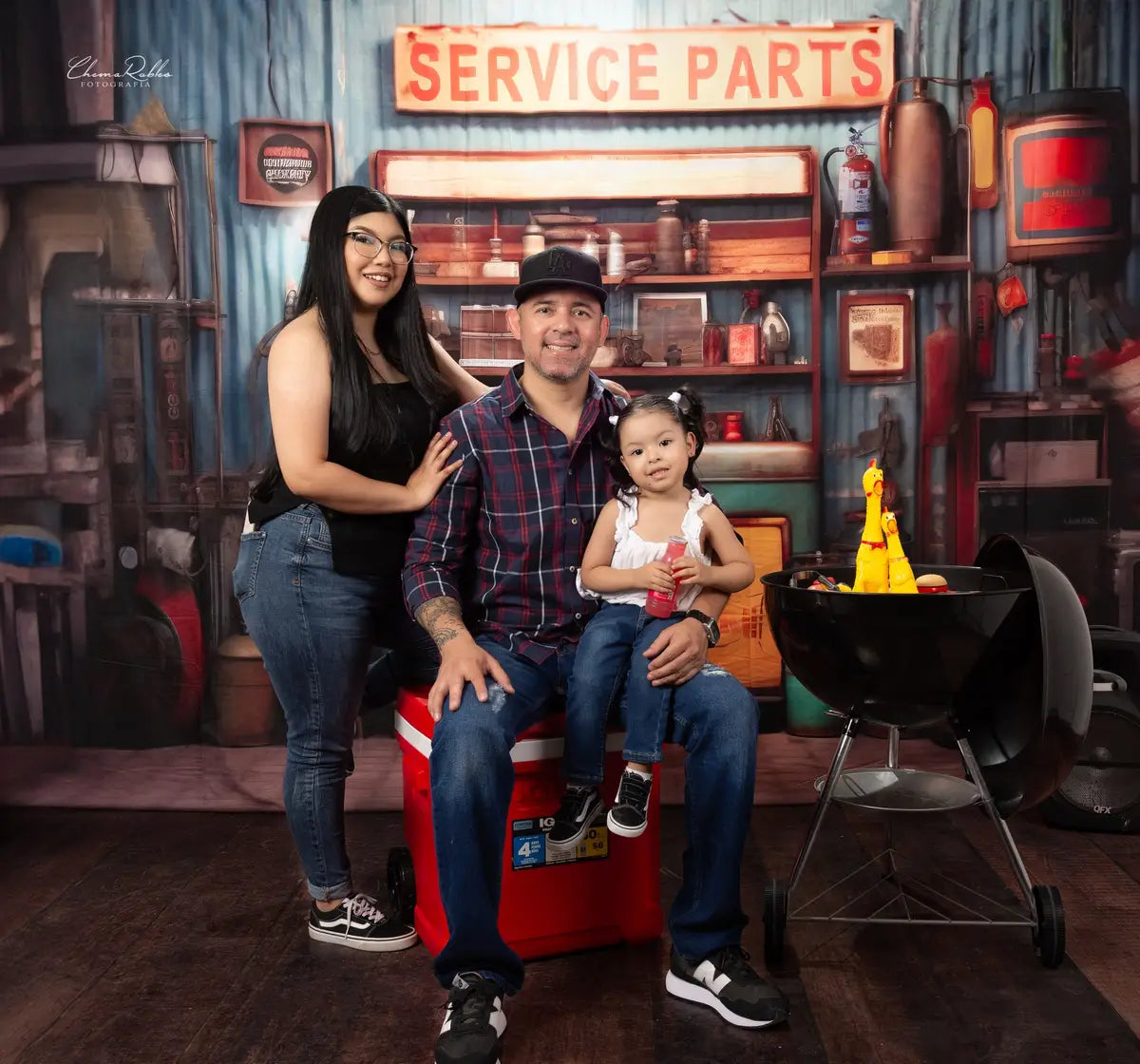 Kate Service Parts Tool Backdrop Designed by Chain Photography