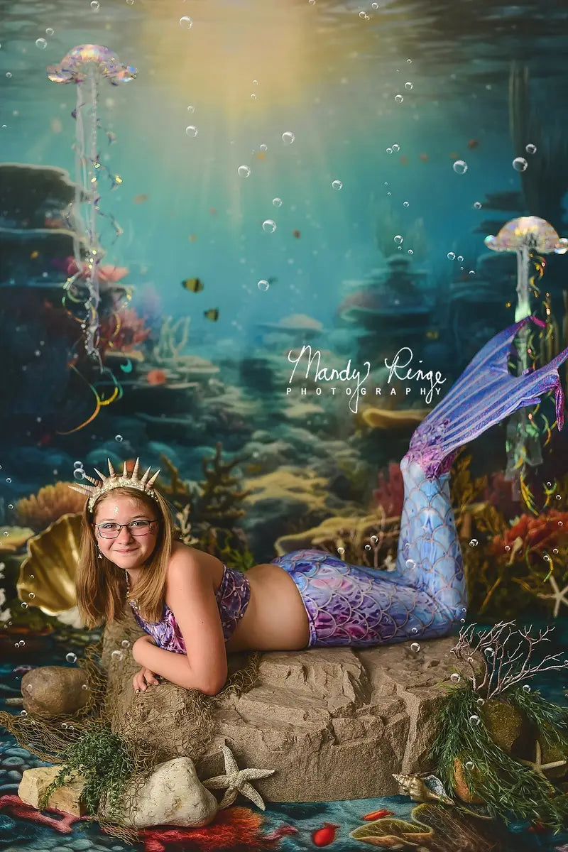Scenografia subacquea estiva dell'oceano progettata da Mandy Ringe Photography